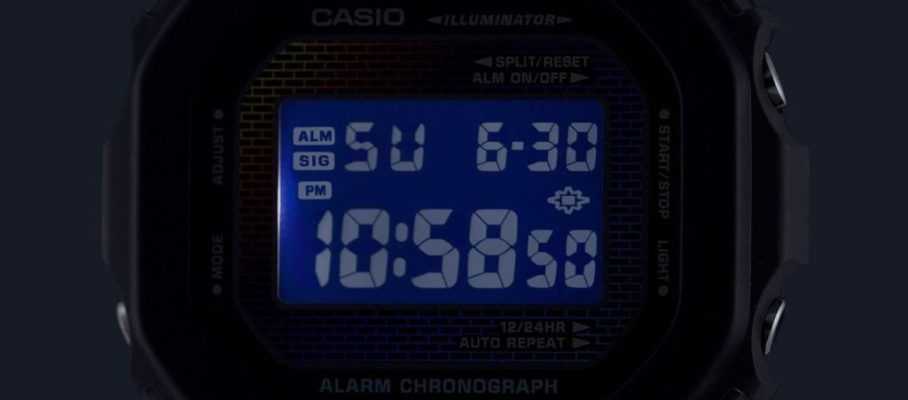 Подсветка на CASIO G-SHOK серии DW-5600